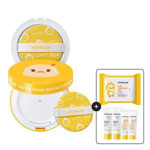 아토팜 톡톡 페이셜 선팩트 15g 1개 +리필 15g 1개 (GIFT 클렌징패드/샴푸/선로션)