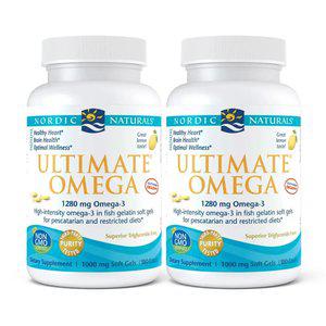 2개 노르딕 얼티메이트 알티지 오메가3 1280 mg EPA 650 DHA 450 180 소프트젤 피쉬젤