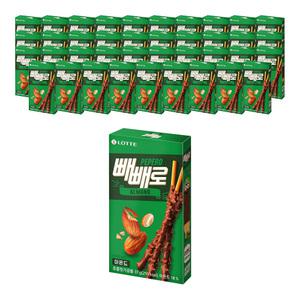 롯데웰푸드 빼빼로 아몬드, 37g, 40개