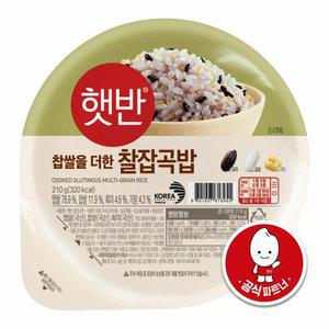 [CJ] 햇반 매일찰잡곡밥 210g, 36개