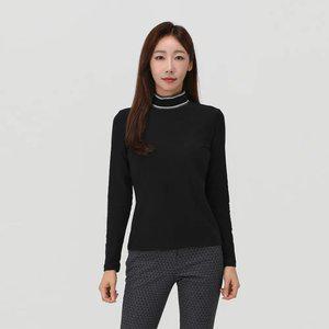[엘르골프] 여성 목크넥 티셔츠_6I65401