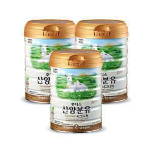 후디스 NEW 산양분유 시그니처 2단계, 800g, 3개