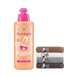 로레알파리 드림랭스 노 헤어컷 크림 200ml + 스누피 타올