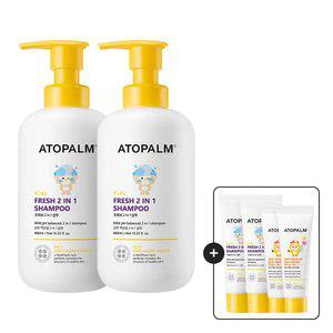 아토팜 키즈 프레쉬 2in1 샴푸 460ml 2개 (gift 샴푸+선로션)