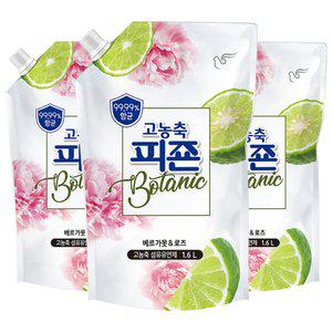 고농축피죤 보타닉 베르가못&로즈, 1600ml, 3개