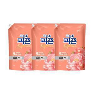 피죤 고농축 섬유유연제 시그니처 리필, 라피에스타, 1.6L, 3개