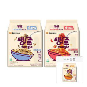 [11pay혜택 9,900]삼양 탱글 단백질파스타 머쉬룸크림 4입 + 청크토마토 4입 (+탱글1멀