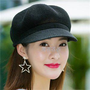여성 베레모 팔각모자 빵모자 모자녀 여름 인텐시브 팔각모 캐주얼 배기핏 캡 베레모
