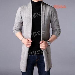 남성 롱가디건 가을 겨울 간절기 망토 니트자켓  티류으스