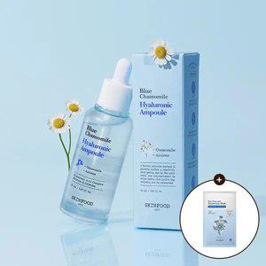 [스킨푸드] [혜택가13,130원] 블루 캐모마일 히알루로닉 앰플 50ml + (증정) 마스크팩