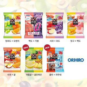 일본 오리히로 짜먹는 곤약젤리 골라 담기 4봉, 두가지 맛 12입, 240G