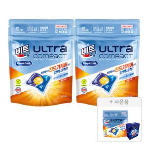 비트캡슐 울트라 딥프레시 코튼 40입, 2개+증정(울트라 딥프레시 코튼 5입, 1개+틴케이