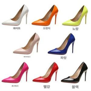 여성일반하이힐/빅사이즈슈즈 에나멜 12cm 공유하기