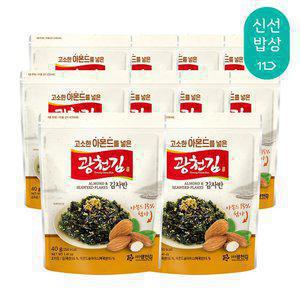 [광천김] 고소한 아몬드 김자반 40g x 10봉