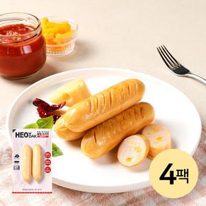 [허닭] 닭가슴살 칼집 소시지 매콤치즈 4팩