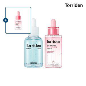 [SET] 토리든 다이브인 저분자 히알루론산 세럼 50ml+셀메이징 콜라겐 모공 탄력앰플