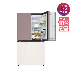 [환급체감가 172만원]LG 디오스 오브제컬렉션 매직스페이스T875MKE111 870L1등급 4도어