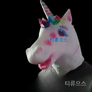 파티용품 할로윈 말가면 동물가면 마스크 풀페이스 라텍스 티류으스