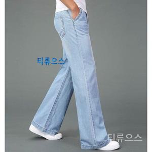 티류으스 남자 부츠컷 슬랙스 썸머 부킹 남성 와이드 팬츠 정장팬츠