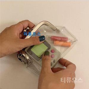 투명 파우치 미니 립스틱 인형 충전기 목욕 초미니 가방속 화장품 동전가방 티류으스