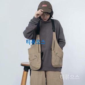 전술조끼 아우터 카고 기능성끈나시 밀리터리 데일리 티류으스