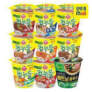 [본사직영] 오뚜기 컵누들 매콤한맛/우동맛/참깨라면 총 9종 24개 골라담기