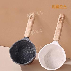 미니 멀티 편수냄비 밀크팬 소스팬 계량컵 블랙 10cm 1개 티류으스