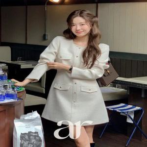 (MADE/2기장/자신감대여/하객룩공식) 르베나 2기장 시그니처 트위드 원피스 op16146
