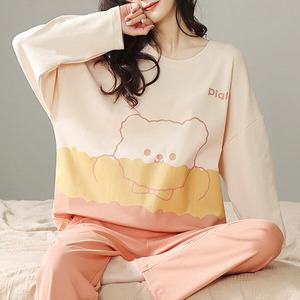 쉬블림로브 (긴팔+긴바지) 여성 캐릭터 홈웨어 파자마 잠옷 세트 GGWD0624