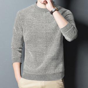 기모 남자 꽈배기 루즈핏 목폴라 니트 메탈