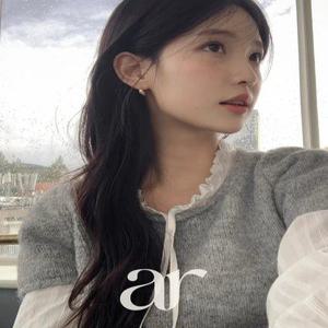 (울니트/폭닥포근함) 샤니앙 반팔 라운드 크롭 니트 nt5250