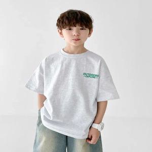 (리틀브로) (아동)B.캠핑월드반팔티_백멜란지[티셔츠BFDK637D]