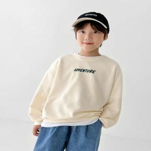 (리틀브로) (아동)B.그래픽벤처맨투맨_크림[티셔츠BFGS563B]