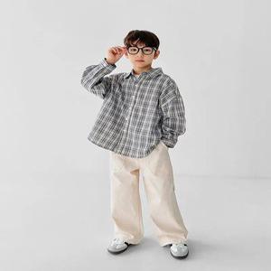 (리틀브로) (아동)빈티지브로체크셔츠[셔츠BFHT831A]
