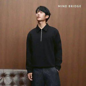 (택가 79,900원)마인드브릿지 두굿_SMART카라하프집업맨투맨 MXTS6102