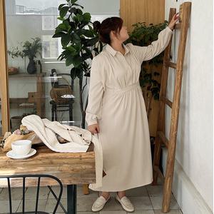 [제작/빅사이즈]이블렛 핀디몽 스트랩 셔츠 롱원피스 제이스타일