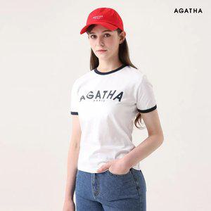 아가타 로고배색 반팔 티셔츠 AGT126106