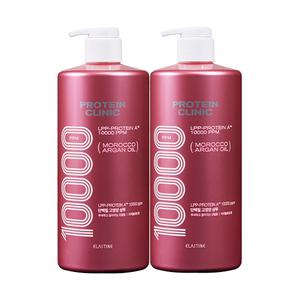 엘라스틴 프로틴클리닉 고영양 단백질 샴푸 피치블로썸향, 1000ml, 2개