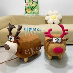 루돌프 사슴 의자 크리스마스 장식 펜션 카페 보조 체어 티류으스