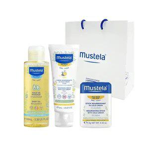 무스텔라 고보습 세트 (오일 100ml+너리싱 크림 40ml+스틱 9.2g)