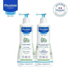 무스텔라 대용량 세트(바디로션500ml+클렌징500ml)