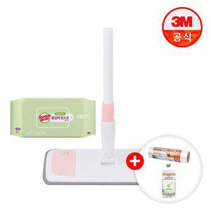 [최종 17,910원] 3M 표준형/대형 파스텔핑크 막대걸레+물걸레청소포40매+사은품