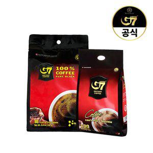 G7 퓨어블랙 2g 100개입 + 80개입 구성 (총 180T) / 베트남 원두 커피 다크 아메리카노
