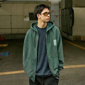 플루크 어치브 플로우 그래피티 오버핏 후드 집업 FZT1035-Z / 2color