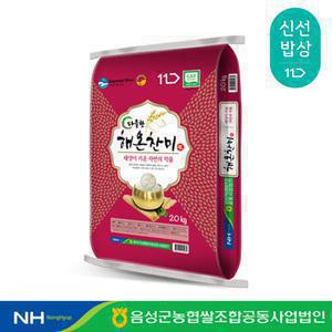 [음성군농협] 25년햅쌀 다올찬 해온찬미쌀 20kg 상등급 당일도정