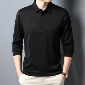 남성 긴팔티 남성용 비즈니스 캐주얼 신상 패션 셔츠, 통기성, 패셔너블한 , 폴로 긴