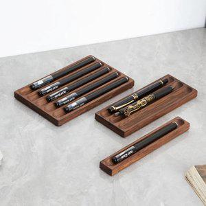 만년필 트레이 홀더 원목 필기구 꽂이 받침대 펜 거치대