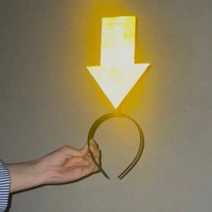LED 화살표 머리띠 콘서트 여행 놀이공원 좌표 눈에잘보이는