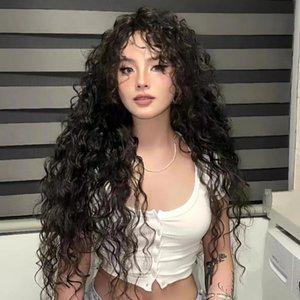 더곳트 히피펌가발 여성 롱웨이브 긴머리 가발 통가발
