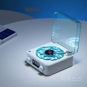 물멍 무드등 물결 LP 턴테이블모양 블루투스 스피커 우드 티류으스